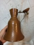 Красива малка медна кана с капак, ръчно изработена, височина 18 см. , снимка 3