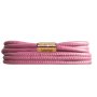 Розова кожена гривна JLo Collection by Endless Jewelry с талисман, снимка 1 - Гривни - 42224245