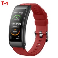 Силиконова каишка верижка FitBit Versa 2 Huawei TalkBand B6, снимка 3 - Каишки за часовници - 37938974