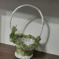 Декоративна плетена кошница , снимка 1 - Декорация за дома - 34330350