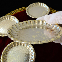 Посребрена чиния,купичка,релеф. , снимка 4 - Антикварни и старинни предмети - 36213445