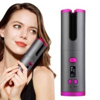 2В1 БЕЗЖИЧНА КЕРАМИЧНА МАША ЗА КОСА И ВЪНШНА БАТЕРИЯ ЗА ТЕЛЕФОН CORDLESS AUTOMATIC CURLER, снимка 1 - Маши за коса - 35976282