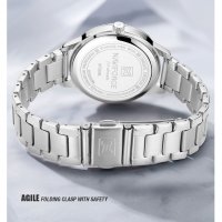 Дамски часовник NAVIFORCE Clarity SIlver/White 5008 SW. , снимка 6 - Дамски - 34744778
