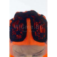 Къса права оранжева лейс фронт перука Електра, снимка 6 - Аксесоари за коса - 35901579