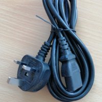 C13-UK plug power cable - компютърен кабел UK английски стандарт, снимка 2 - Кабели и адаптери - 41828051
