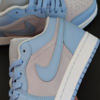 Нови Маратонки Nike Air Jordan 1 Low Icy Blue Размер 39 Обувки , снимка 6 - Маратонки - 40258817