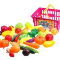 ✨Детска кошница с плодове и зеленчуци, снимка 1 - Играчки за стая - 41803645