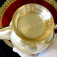 Английска кана,чайник,никелово сребро 940 гр. , снимка 8 - Антикварни и старинни предмети - 39182939