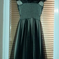 Стилна рокля дантела и тюл с подплата, снимка 4 - Рокли - 34025588