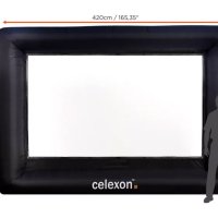 Надуваем екран за проектор Celexon INF200 139", 16:9, 310x174 см, снимка 6 - Плейъри, домашно кино, прожектори - 41082786