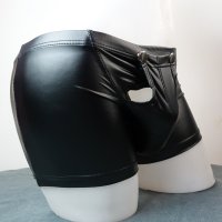 S/М нови мъжки кожени боксерки с предно разкопчаване., снимка 18 - Бельо - 44186146