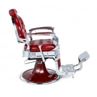 Бръснарски стол Kirk - червен/черен/кафяв, снимка 17 - Бръснарски столове - 28442932