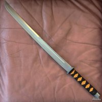 самурайски меч SEKIZO с кожен калъф,катана-465х700 мм, снимка 1 - Колекции - 34227827