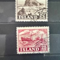 94. Исландия 1954 = YT297/8“ Природа. Изгледи”, снимка 1 - Филателия - 27934433