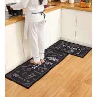 Комплект килимче за кухня черно- 40*60 и 40*120, снимка 2 - Други - 41694297