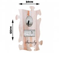 Рамка пъзел с 2 снимки, снимка 1 - Декорация за дома - 35683763