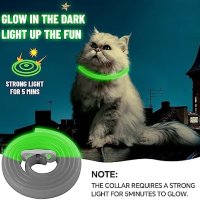 Нова феромонна регулируема светеща яка за успокояване на котките Каишка котка спокойствие, снимка 5 - За котки - 41807266
