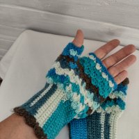 Ръкавици без пръсти - нови, неповторими, снимка 1 - Ръкавици - 42648555