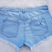 Къси дънкови панталони H&M размер S-М, снимка 5 - Къси панталони и бермуди - 40998155