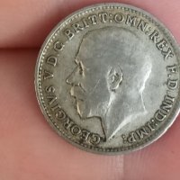 3 пенса 1920 година сребро Великобритания, снимка 3 - Нумизматика и бонистика - 41544291