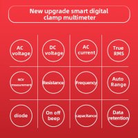 Амперклещи с NCV и измерване по 8 параметъра, снимка 6 - Други инструменти - 41653117