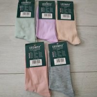 Комплект от 5 броя дамски памучни чорапи 1 лв./бр., снимка 4 - Дамски чорапи - 34783741