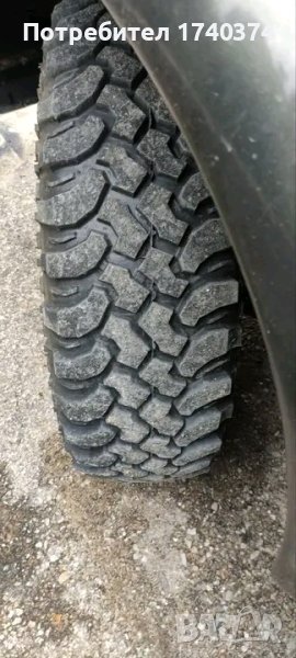 Продавам гуми за кал с джанти от Сузуки Витара 205/75/15 safari , снимка 1