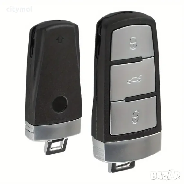 Кутийка за ключ Volkswagen Passat B6, B7, CC, 3 бутона и острие, снимка 1