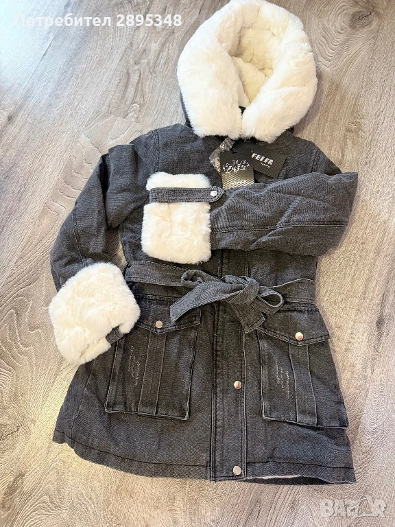 Топъл модел парка с пух, снимка 1