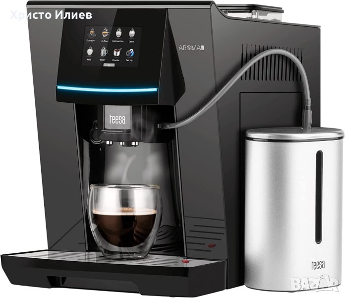 Кафеавтомат кафемашина TEESA AROMA 800 с кана за мляко и дисплей, снимка 1