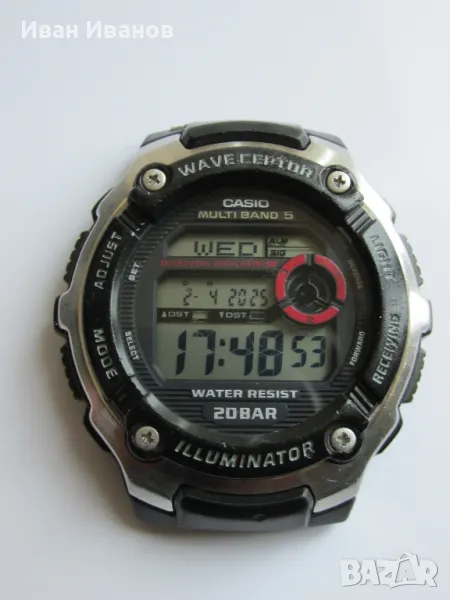 Casio WV-M200 Wave Ceptor Multi Band 5 20 BAR Касио радиосверяем, снимка 1
