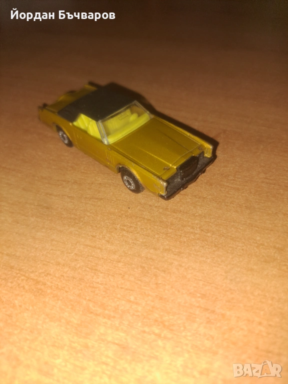 Lincoln Continental Matchbox Made in Bulgaria стара мет. количка, снимка 1
