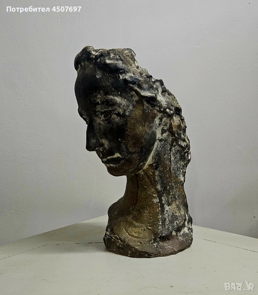 бронзова Скулптора бюст , снимка 1