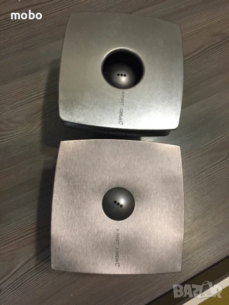 Два броя вентилатори за баня, модел  X-MART10 INOX,  ф100, цвят инокс ,произведени в Испания , снимка 1