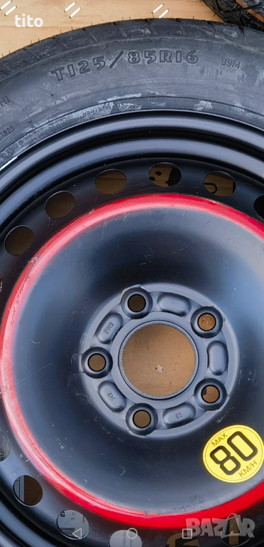 5 108 16 Цола Резервна гума патерица Форд / Волво, снимка 1