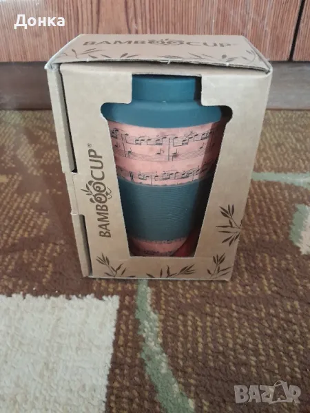 Термо чаша бамбук , снимка 1