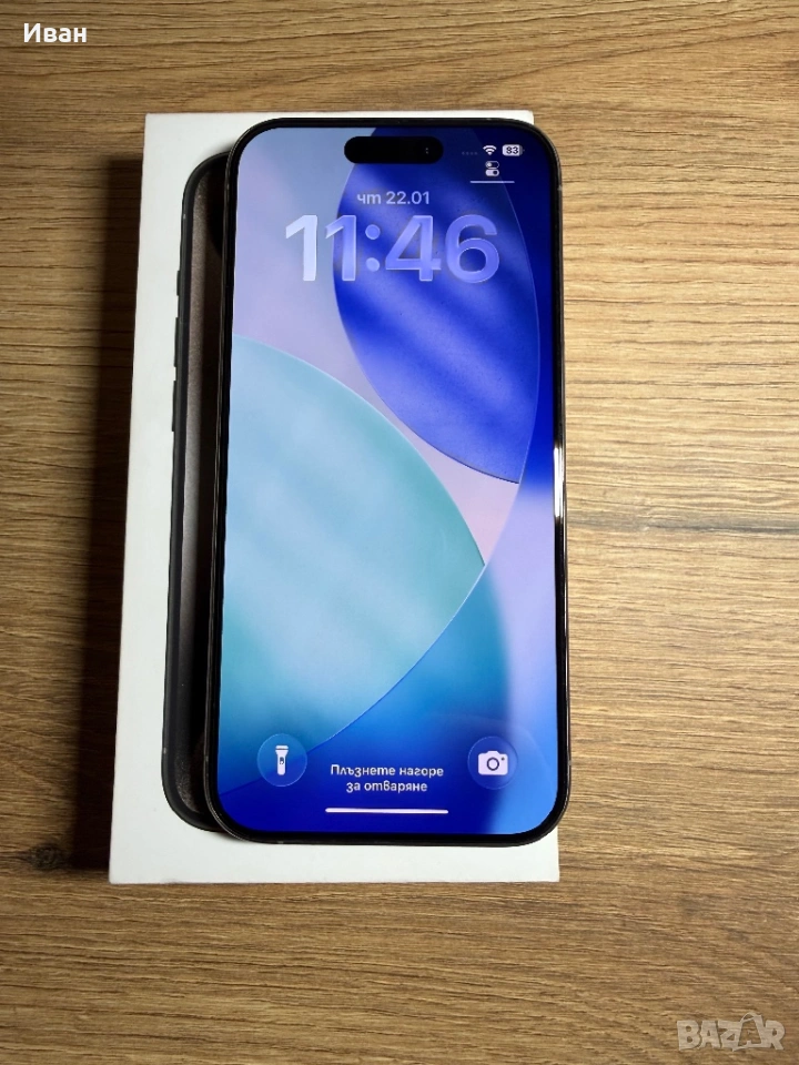 iPhone 15 Pro Narural Titanium 90% Батерия, снимка 1
