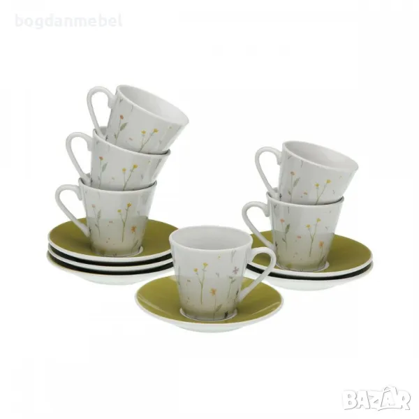 Комплект от 6 чаши с чиния Versa Laison , снимка 1