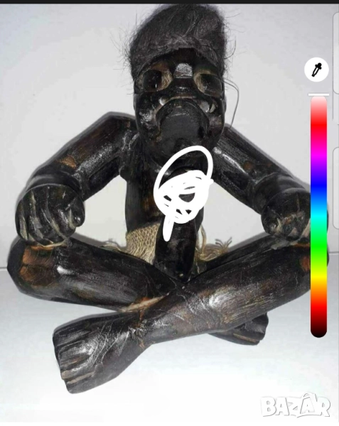 Голяма Африканска статуя на мъж с големи възможности , фалос, секс, 18+ еротика, член, снимка 1