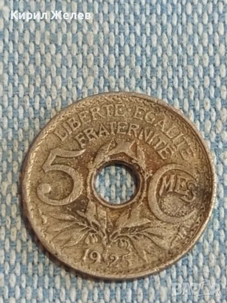 Стара монета 5 сантима 1925г. Република Франция за КОЛЕКЦИЯ 47241, снимка 1