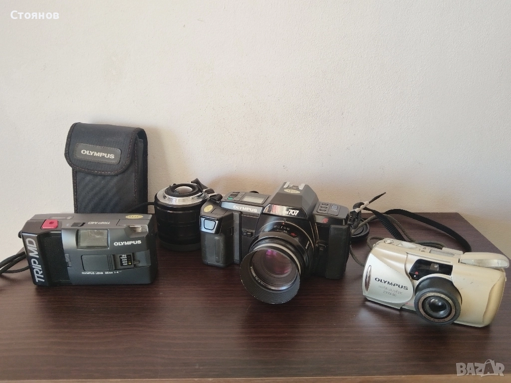 Фотоапарати OLYMPUS OM 707, Stylus Epic Zoom 80, TRIP MD Japan, снимка 1