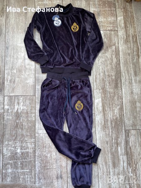 Нов спортен екип анцунг сет комплект плюш от две части унисекс за момче и момиче , снимка 1