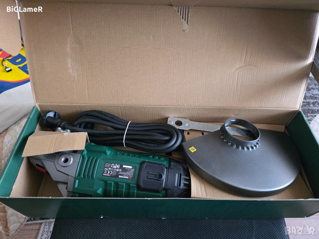 НОВ Ъглошлайф 230мм Parkside PWS 230 F5 с гаранция до Ноември 2027, снимка 1