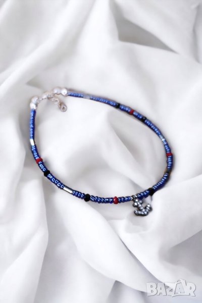 Летни луксозни гривни за глезен от сребърни елементи!, снимка 1