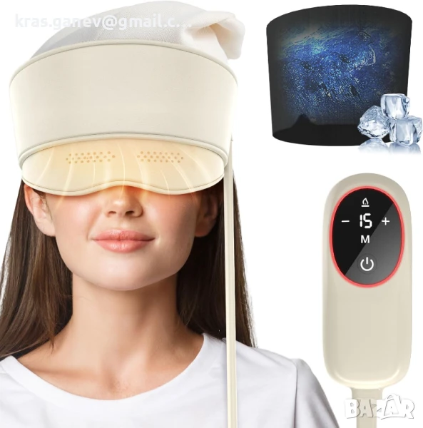 Масажор за глава с компрес с въздушна възглавница, снимка 1