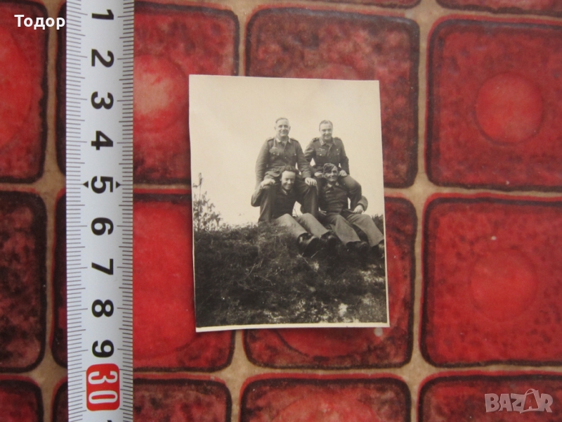 Картичка снимка немски войник 3 райх а4 , снимка 1