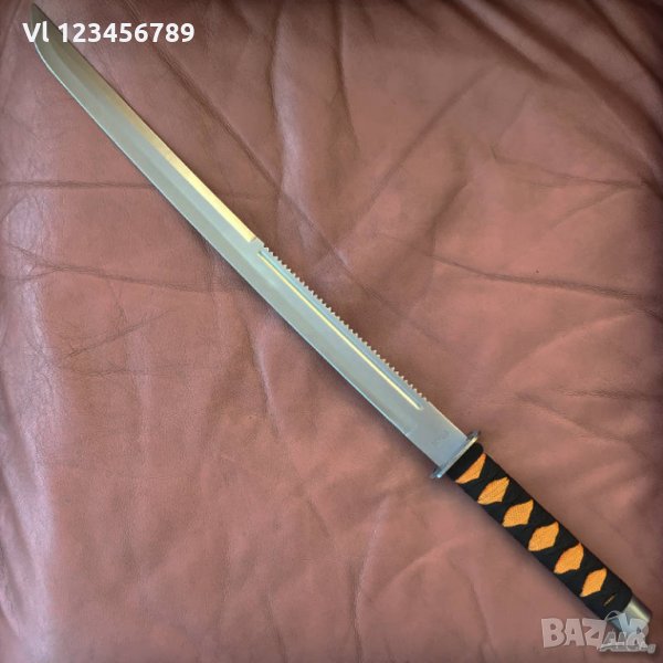 самурайски меч SEKIZO с кожен калъф,катана-465х700 мм, снимка 1