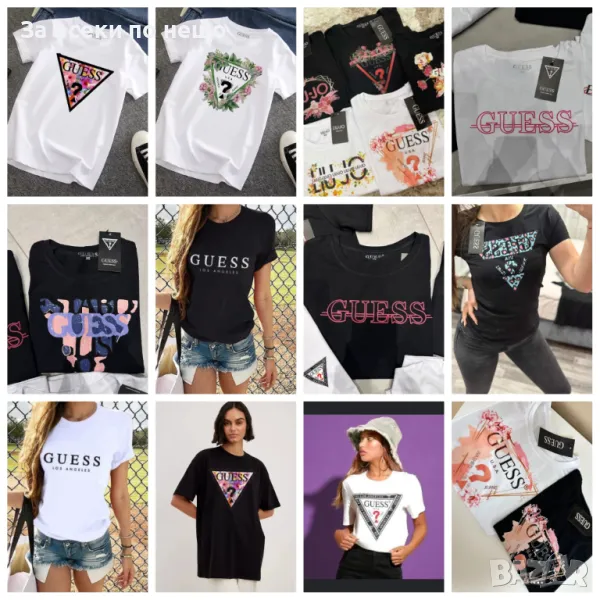 Guess Дамска Тениска👚Дамска Блуза С Къс Ръкав Гес - Налични Различни Цветове Код LFS358, снимка 1