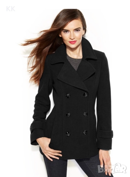 Елегантно Черно палто , снимка 1