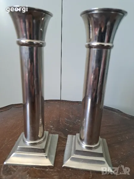 два свещника от неръждаема стомана   5/2, снимка 1